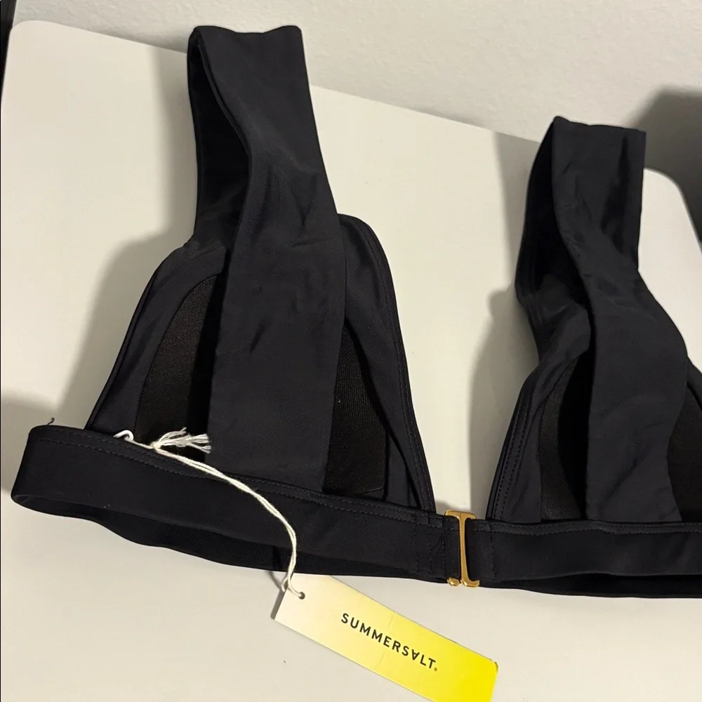 NWT [Summersalt] Plunge Bikini Swim Top Sea Urchin Black Women’s Multiple Sizes - Picture 7 of 10